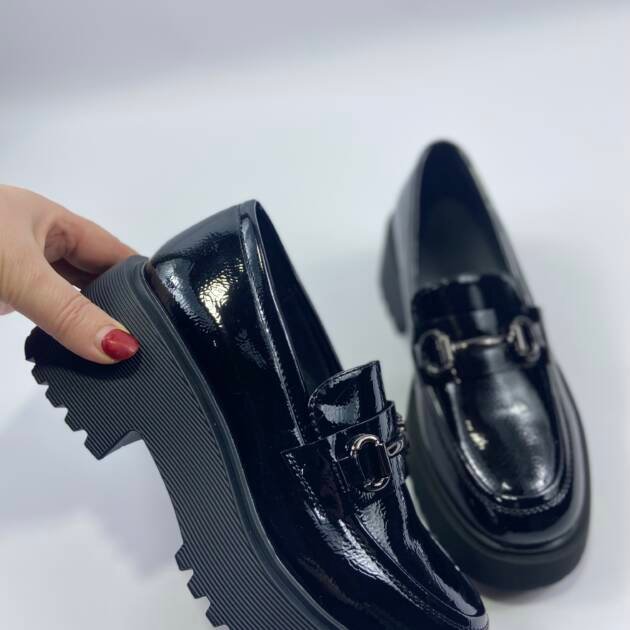 Loafers δίπατο λουστρίνι