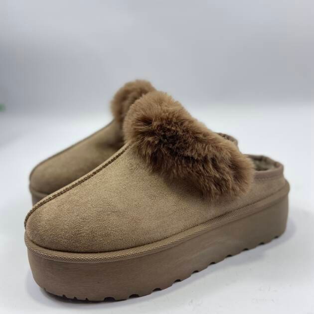 Sleppers με γούνα και λάστιχο