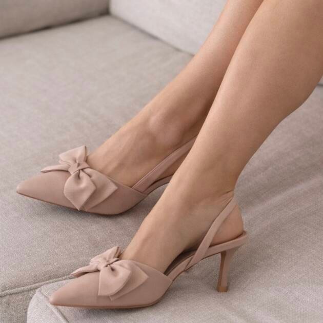 Γυναικείες Γοβες Slingback με Φιόγκο